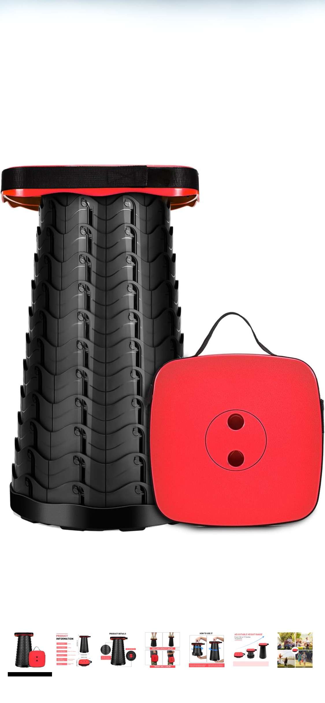 Portable Telescopic Stool, Folding Stool Camping