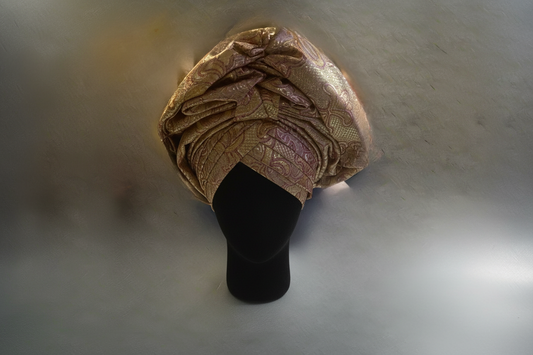Nigerian Auto-Gele in Damask