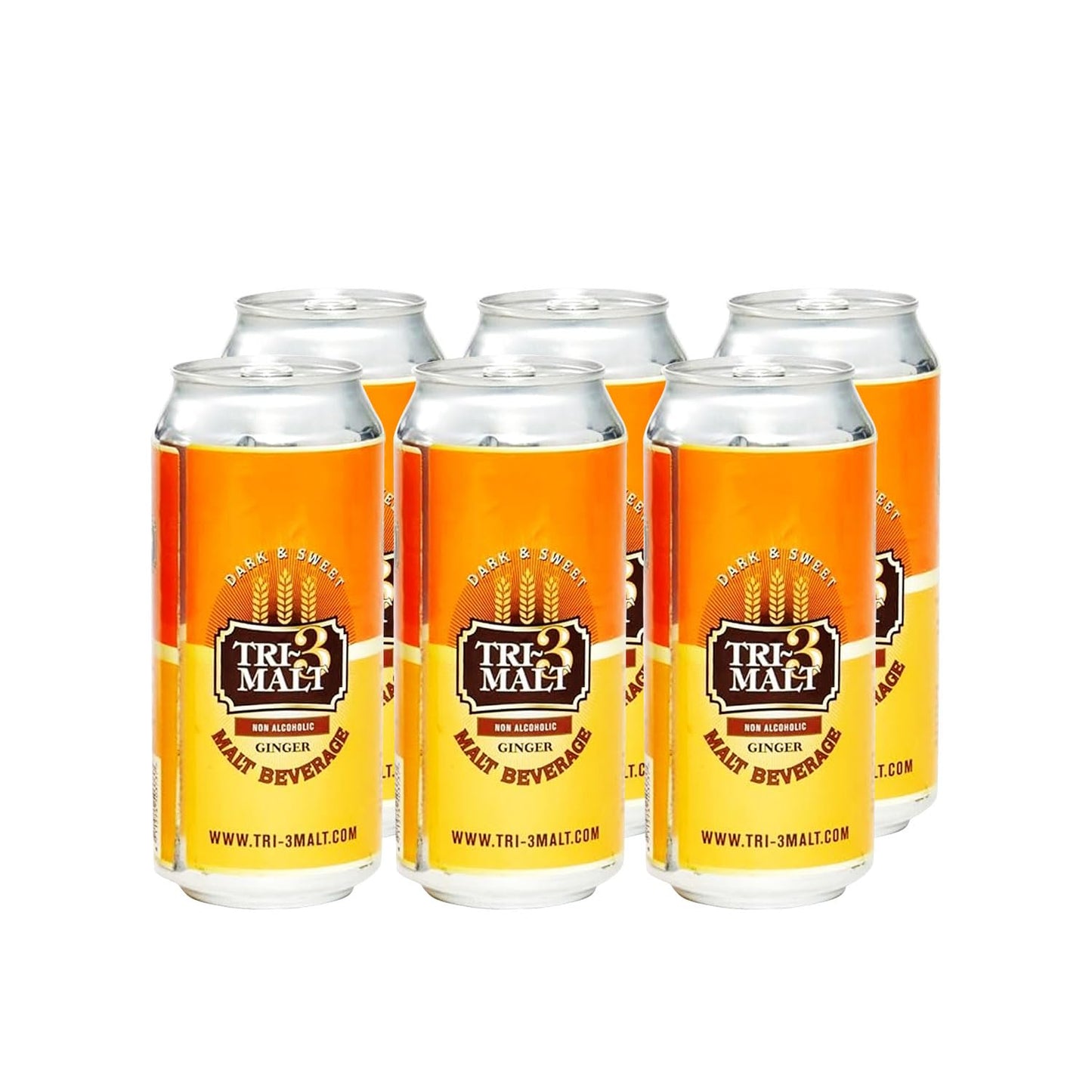 TRI-3 Malt Drink Ginger - 6 Pack Cans