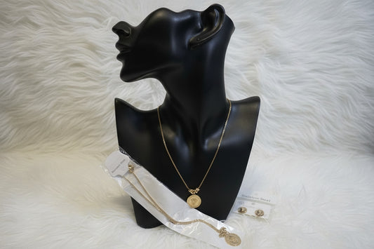Bentix Brazilian necklace with pendant and earring set