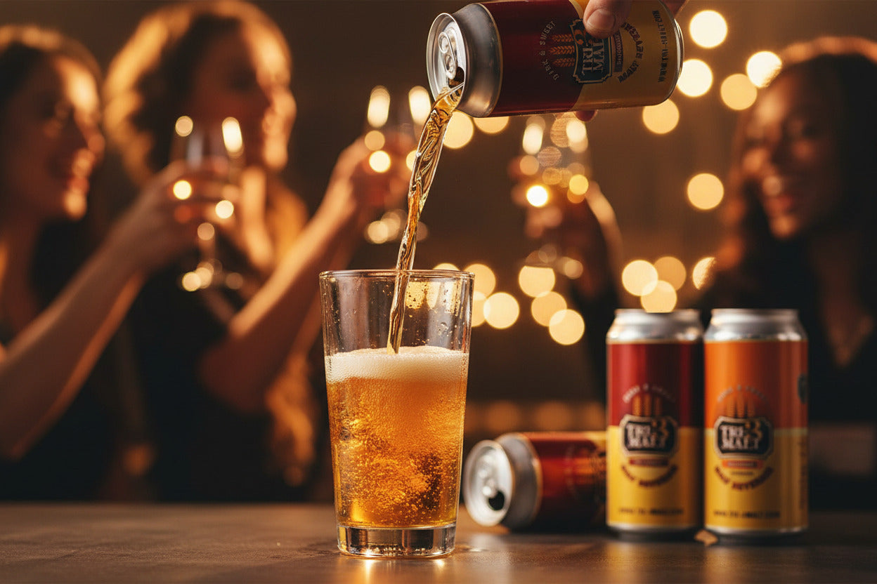 TRI-3 Malt Drink Original and Ginger - 6 Pack Cans